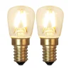 E14 Päron SoftGlow 2-Pack 1.3W 2100K 90lm Klar LED-Lampa
