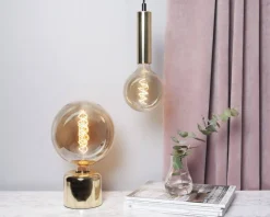 E27 Sladdställ Glans 3,5m Mässing