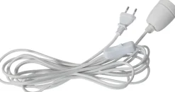 E27 Sladdställ Glaze Textil 5m Vit