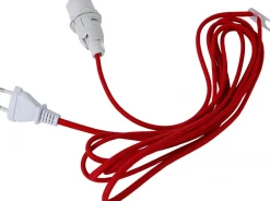 E14 Sladdställ Lacy Textil 3,5m Röd