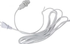 E14 Sladdställ Lacy Textil 3,5m Vit