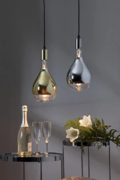 E27 Sladdställ Stil 3,5m Krom/Svart