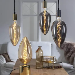 E27 Sladdställ Stil 3,5m Mässing/Svart