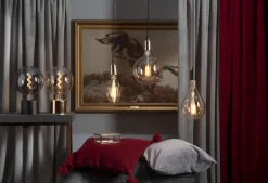 E27 Sladdställ Stil 3,5m Mässing/Svart