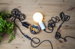 E27 Sladdställ Stil 3,5m Svart