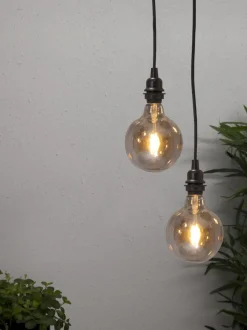 E27 SLADDSTÄLL Utomhusbruk 2,5m IP44 Svart