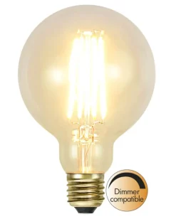 E27 SoftGlow Dimbar Glob95 3.6W 2100K 320lm LED-Lampa