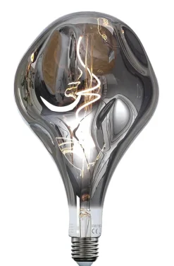 E27 3-Stegs Dimbar Deco165 4W 2100K 90lm Smoke LED-Lampa