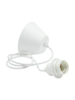 E27 Takupphäng Bas 2,1m Vit