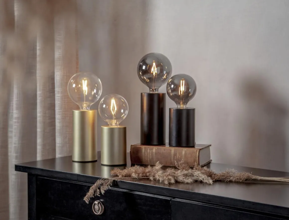 E27 TINY Lampfot 10cm Guld