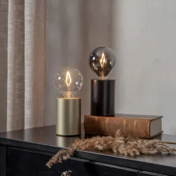 E14 TINY Lampfot 10cm Svart