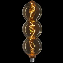 E27 TRIPLE GOLD 0 3-steg Dimbar 4/2,2/09W 1800K LED-Lampa