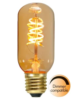 E27 Tubural Dimbar 2.8W 2200K 130lm Amber LED-Lampa