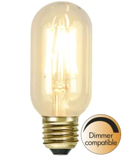 E27 Tubural Dimbar 1.6W 2100K 140lm Klar LED-Lampa
