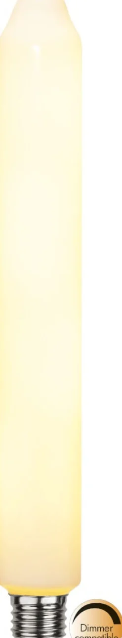 E27 Tubural SoftGlow Dimbar 6W 2500K 650lm Opal LED-Lampa