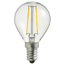 E14 UNI-LEDISON Klot Klar 2W