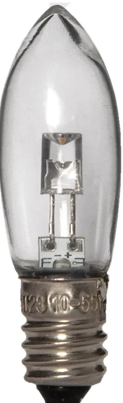 E10 Universal LED Reservlampa 7-pack 10-55V Transparent