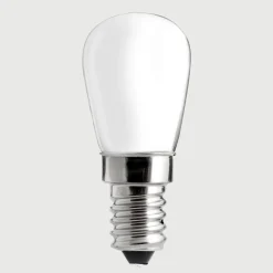 E14 UNI-WHITE Päron Opal 1,5W 2700K 60lm Dimbar