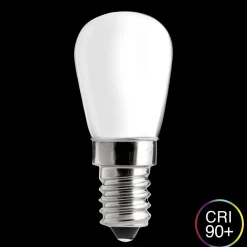 E14 UNI-WHITE Päron Opal 1,5W 2700K 60lm Dimbar