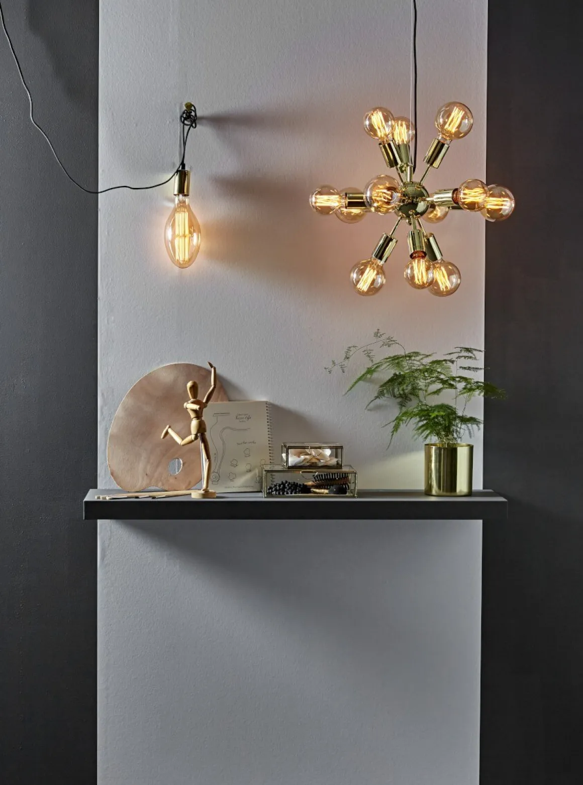 E27 Vintage Gold Glob125 3.7W 1800K 240lm LED-Lampa