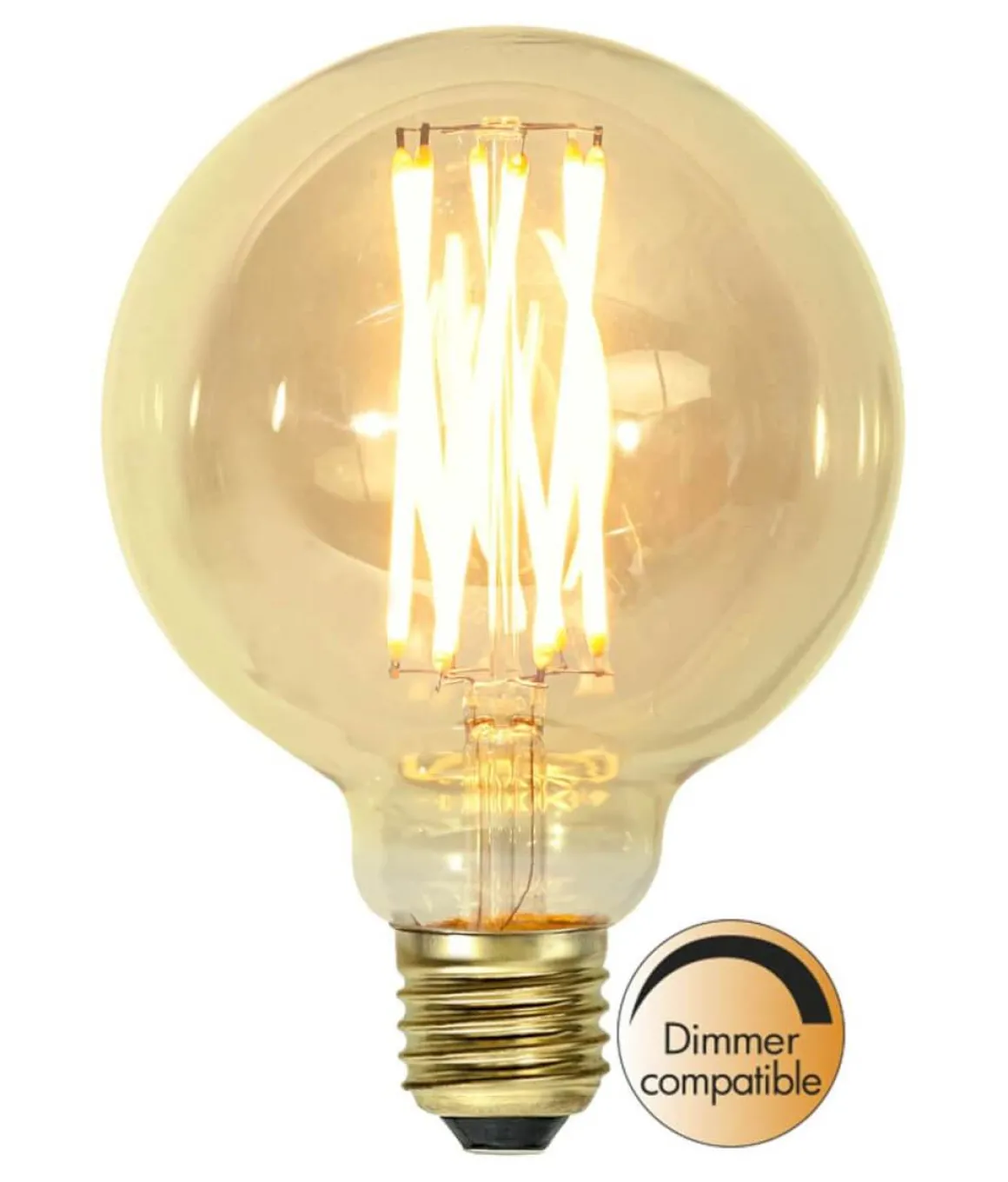 E27 Vintage Gold Glob95 3.7W 1800K 240lm LED-Lampa