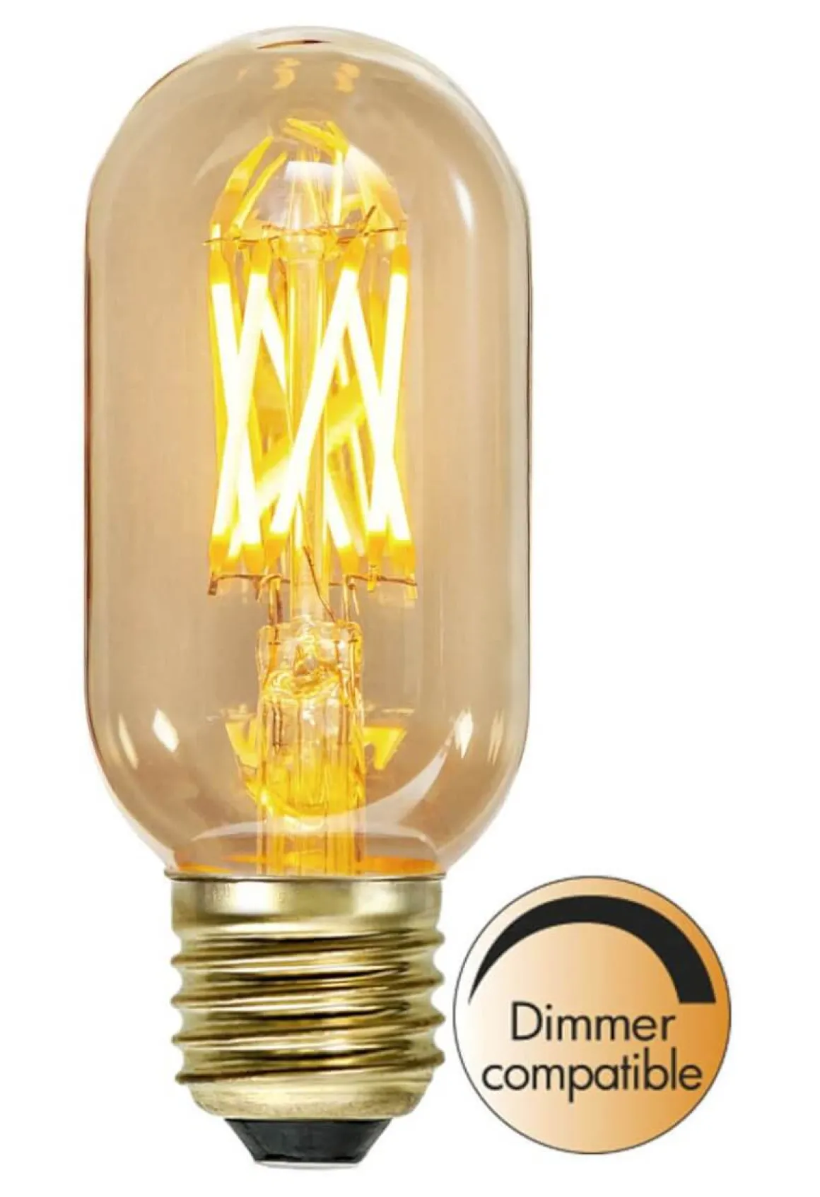 E27 Vintage Gold Tubural 3.7W 1800K 240lm LED-Lampa