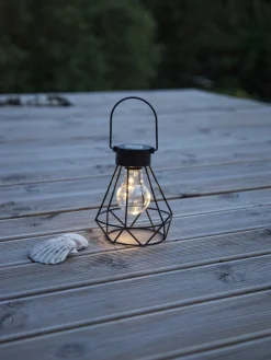 EDDY Solcellsdekoration 15,5cm Svart IP44