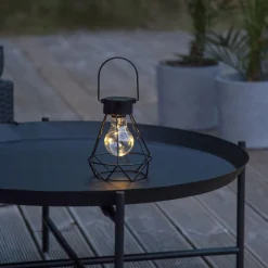 EDDY Solcellsdekoration 15,5cm Svart IP44