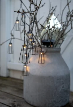 EDDY Solcells-ljusslinga 180cm Svart