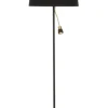 EKETORP Golvlampa LED 145cm Svart/Matt Mässing