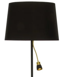 EKETORP Golvlampa LED 145cm Svart/Matt Mässing