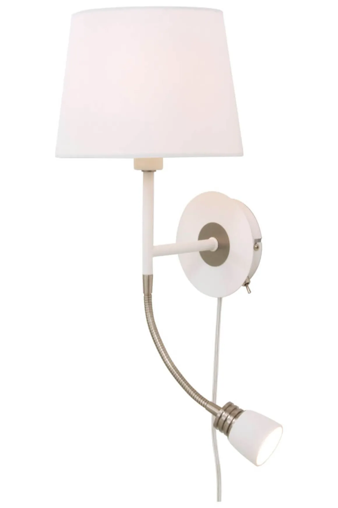 EKETORP Vägglampa 43cm Vit/Stål