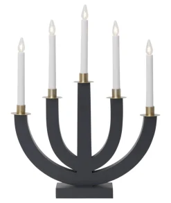 ELI Träljusstake 7L 47cm Grå