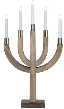 ELIAS Ljusstake 7L 67cm Brun