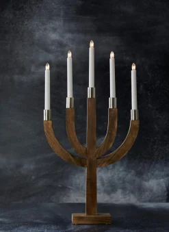 ELIAS Ljusstake 7L 67cm Brun