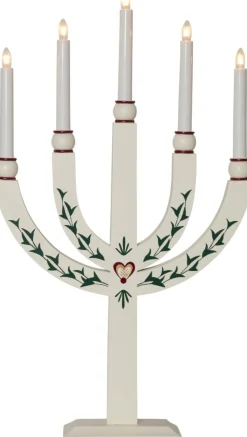 ELIAS TRADITION Ljusstake 5L 61cm Vit