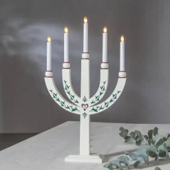 ELIAS TRADITION Ljusstake 5L 61cm Vit