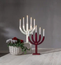 ELIAS TRADITION Ljusstake 5L 61cm Vit