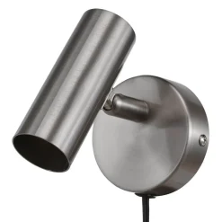 ELLIOT Väggspot MiniGU10 10cm Borstad stål