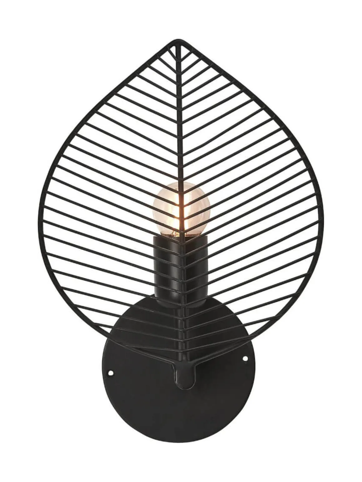 ELM Vägglampa 33cm Svart