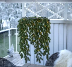 ERNA Krans 50cm 80LED Grön IP44