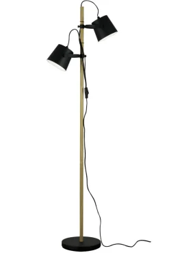 ESPRESSO Golvlampa 153cm Svart/Trä