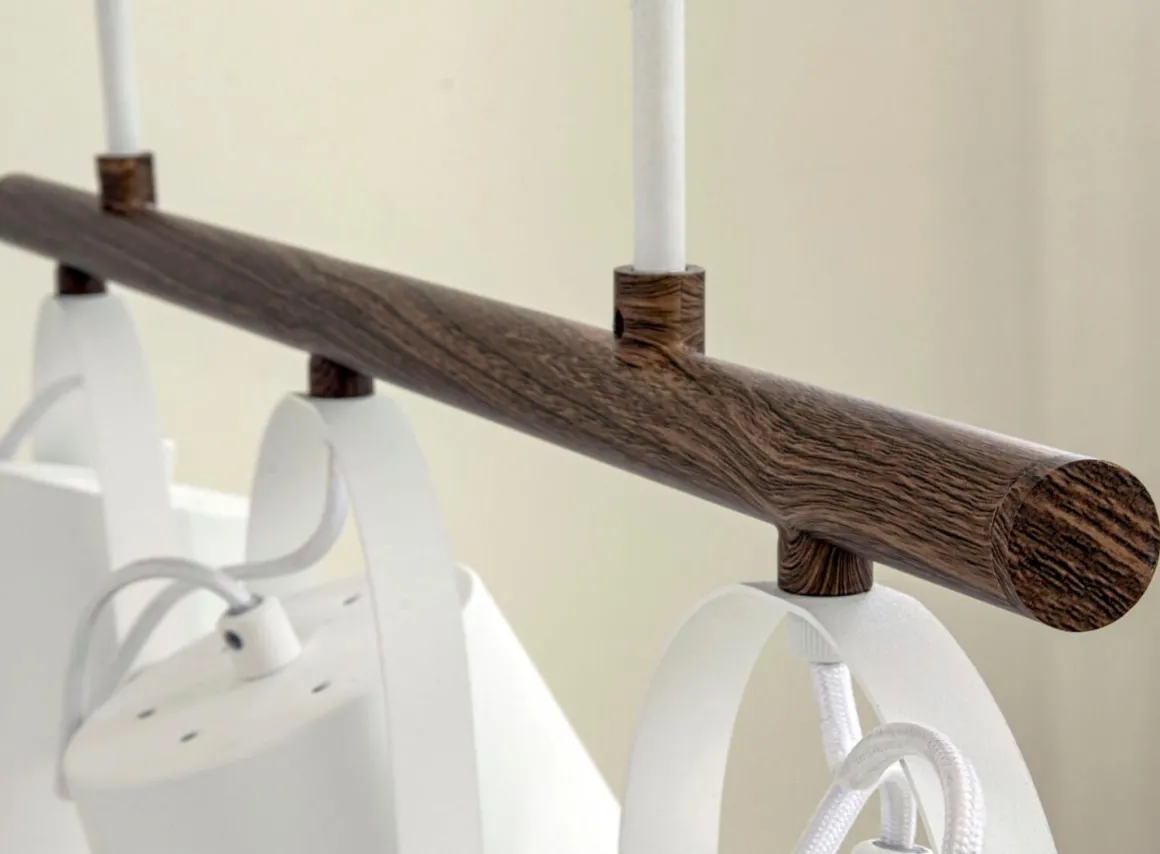 ESPRESSO Taklampa 3:a 71cm Vit/Brun