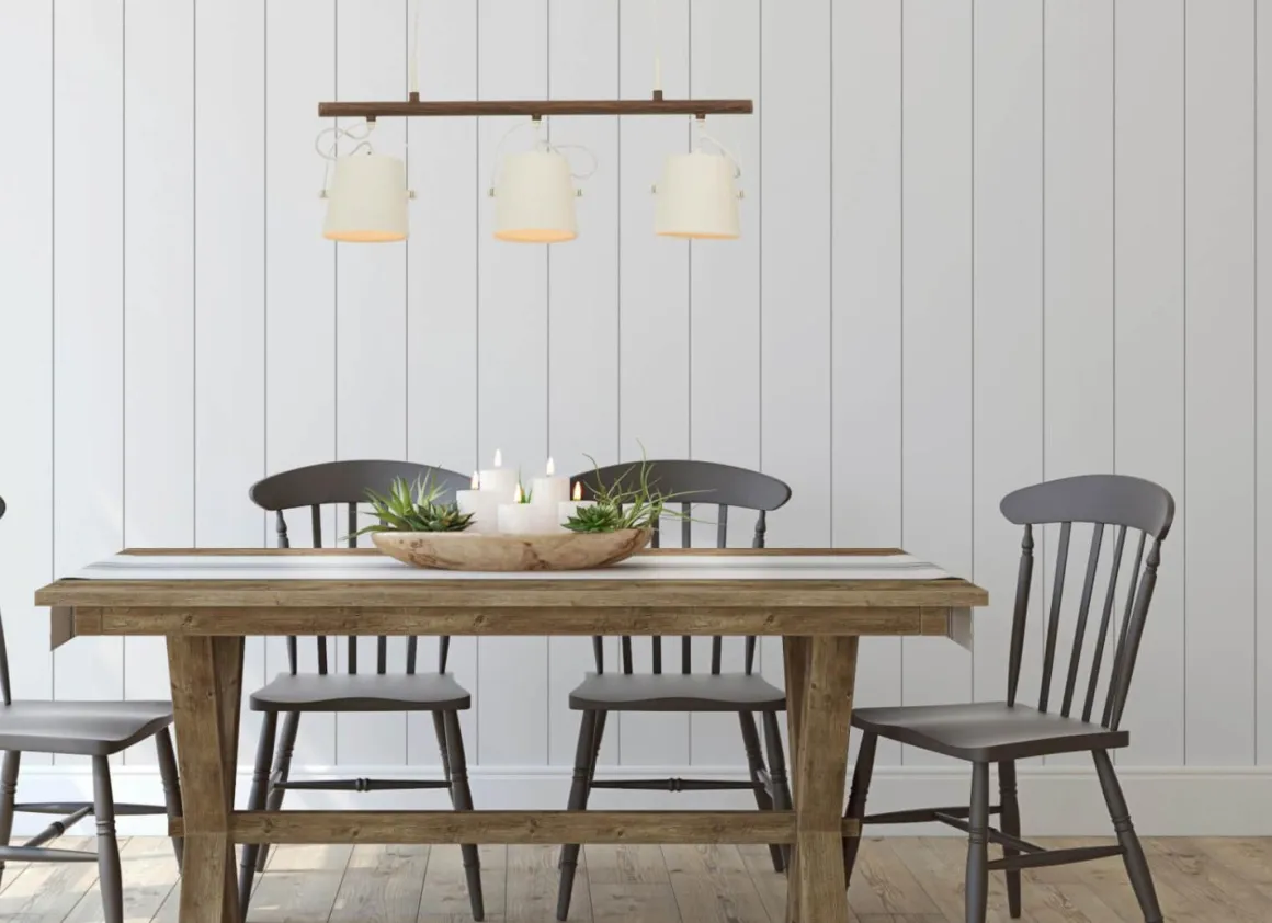 ESPRESSO Taklampa 3:a 71cm Vit/Brun