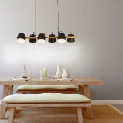 ESPRESSO Takpendel 6L 100cm Svart/Trä