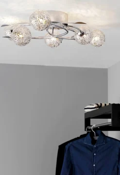 ETSY Plafond 65cm Krom glitter