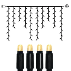 EXTRA SYSTEM 24 Istappsslinga 2m 98LED Varmvit/Svart IP44