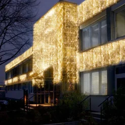 EXTRA SYSTEM LED Istappsslinga 2m 100LED Varmvit/Svart IP44