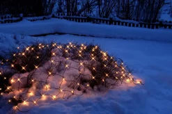 EXTRA SYSTEM LED Ljusnät 2m 100LED Varmvit/Svart IP44