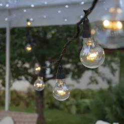 EXTRA SYSTEM LED Ljusslinga 5m 10LED Varmvit/Svart IP44